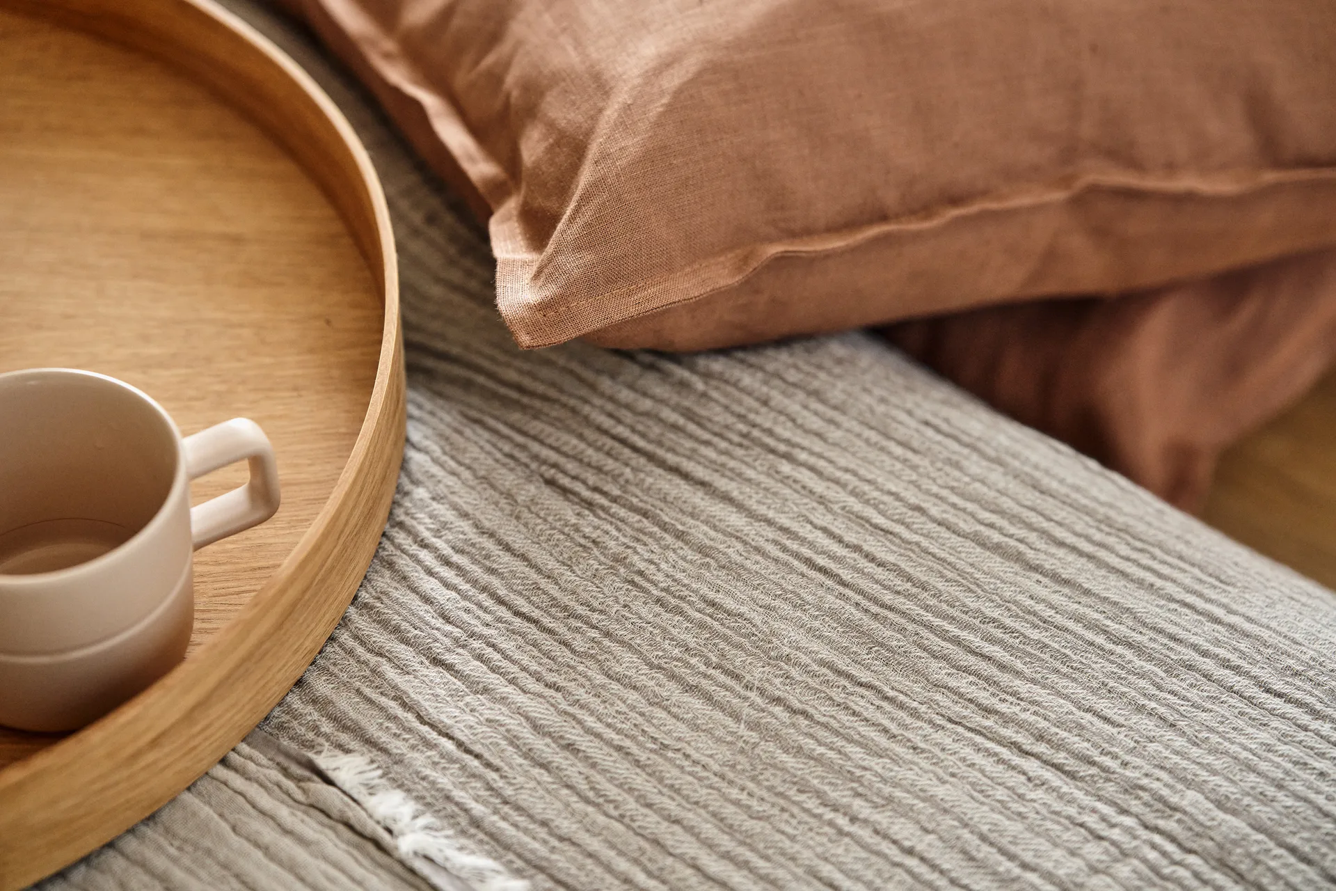 Breeze överkast 160x260cm, Grå Scandi Living