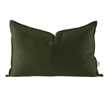 Calm kuddfodral linne 40x60 cm - Forest Green - Scandi Living