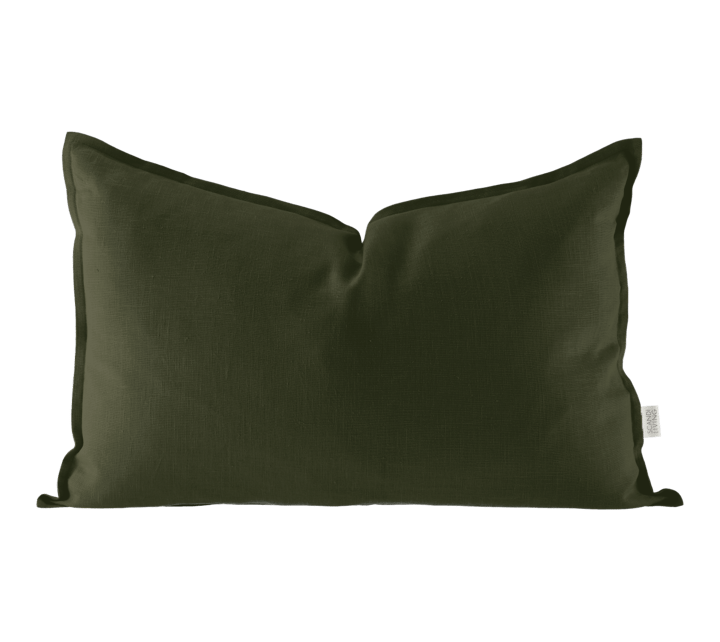 Calm kuddfodral linne 40x60 cm - Forest Green - Scandi Living