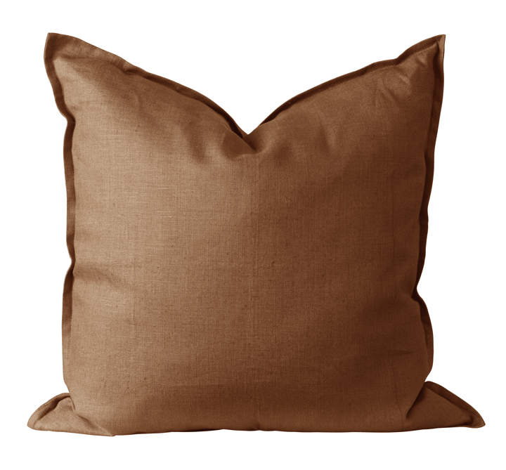 Calm kuddfodral linne 50x50 cm - Almond Brown - Scandi Living