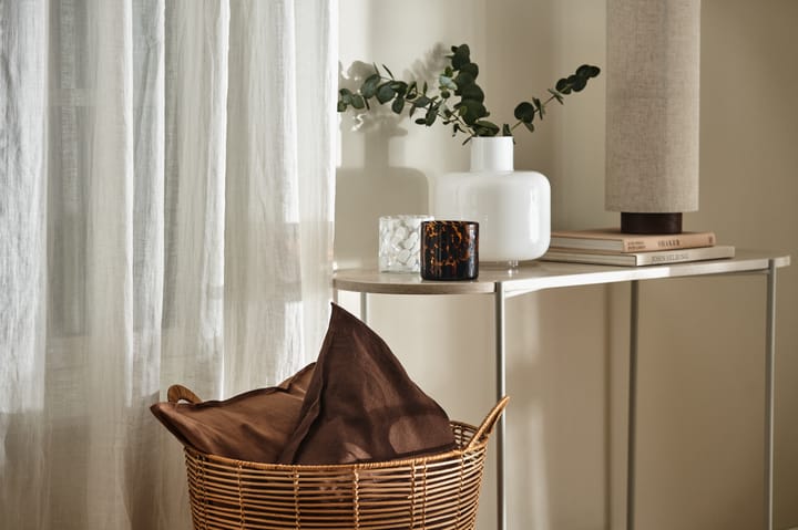 Calm kuddfodral linne 50x50 cm, Chocolate Brown Scandi Living