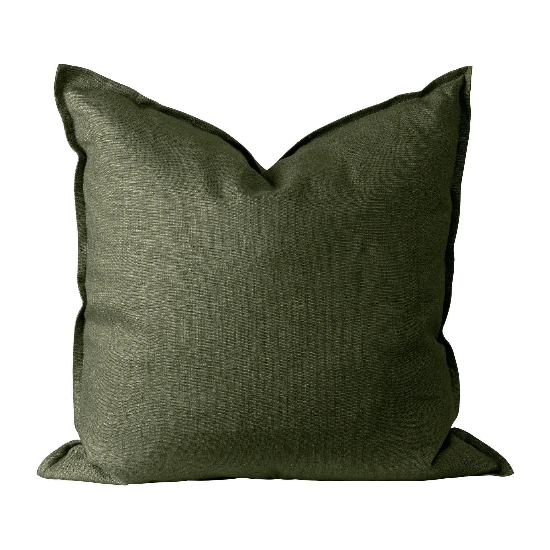Calm kuddfodral linne 50x50 cm, Forest Green Scandi Living
