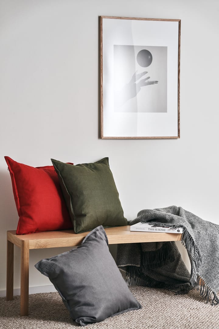 Calm kuddfodral linne 50x50 cm - Red - Scandi Living