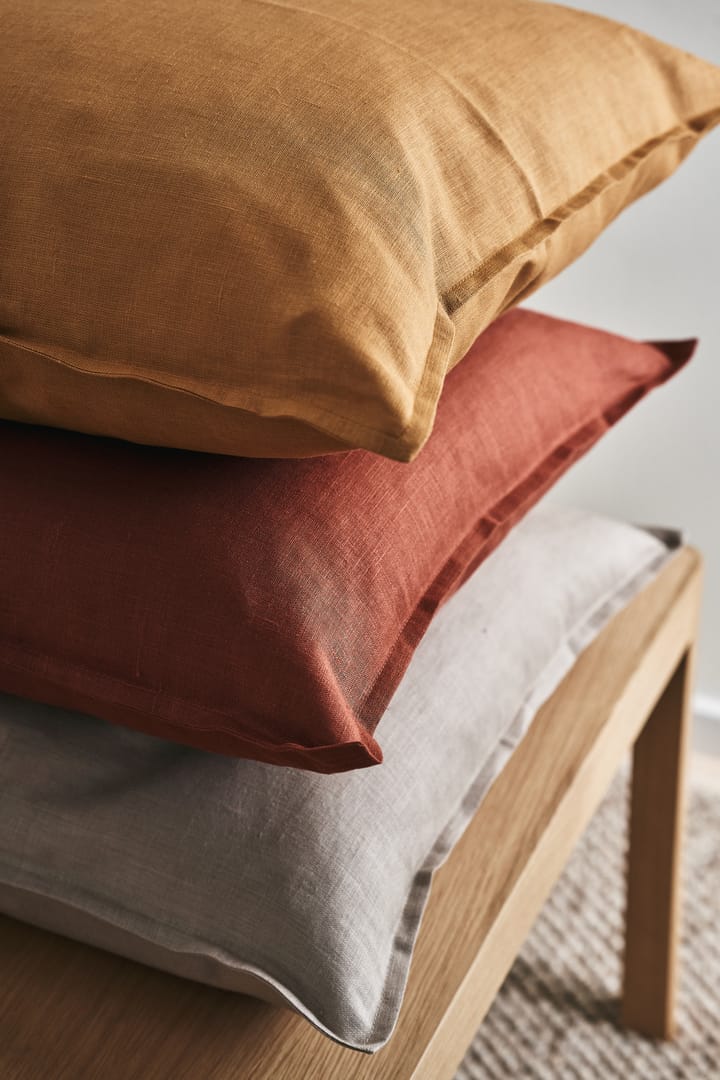 Calm kuddfodral linne 50x50 cm, Rust Scandi Living