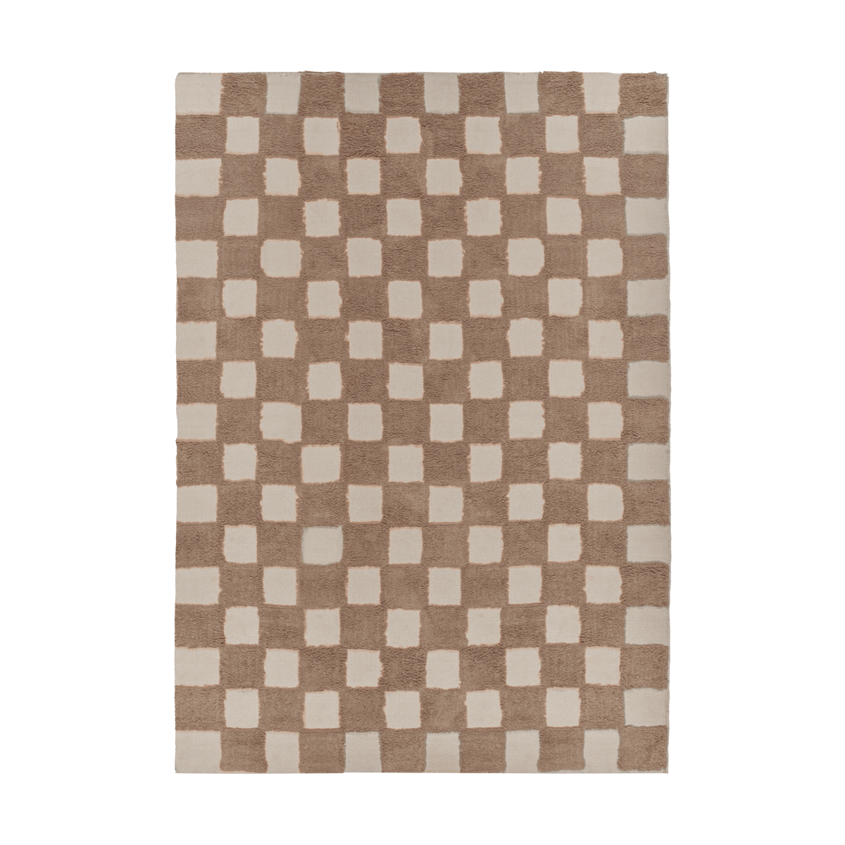 Scandi Living Checker Play matta 170x240 cm Hazel | Skandinavisk Design | Barnmattor | Brun