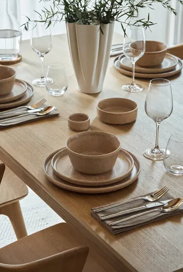 Clay assiett - Brun, Ø20 cm - Scandi Living