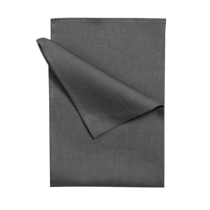 Clean kökshandduk i linne 47x70 cm 2-pack - charcoal - Scandi Living