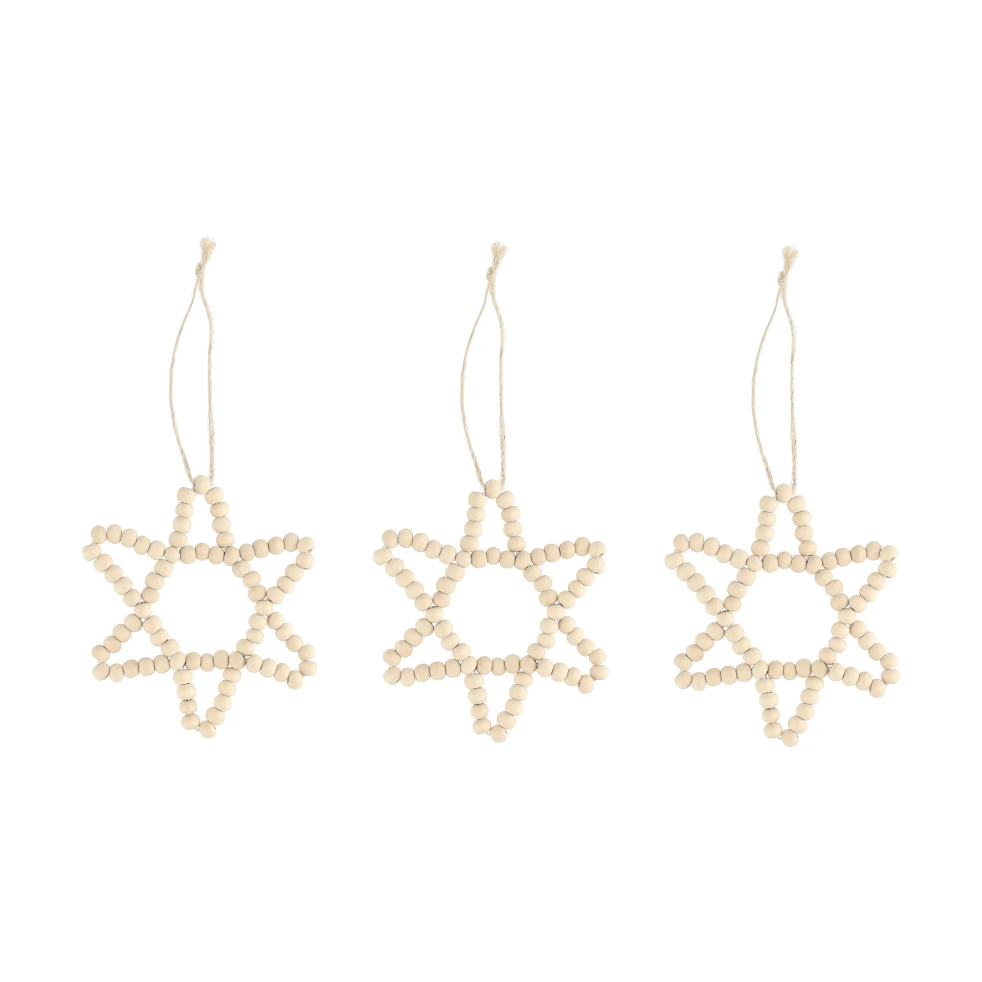 Craft julgranshänge stjärna 3-pack, Natur Scandi Living