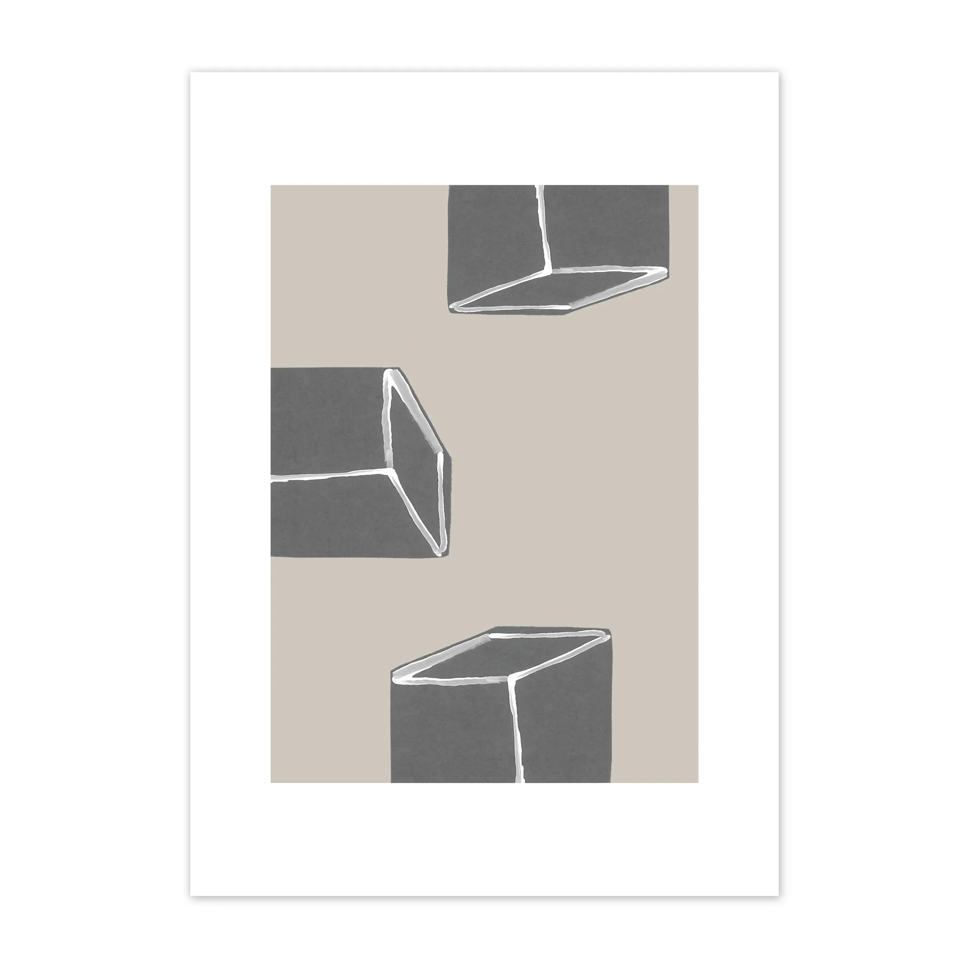 Dimensions poster, 50x70 cm Scandi Living