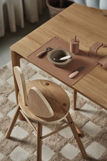 Dine bestickset silikon 3 delar - Blush - Scandi Living