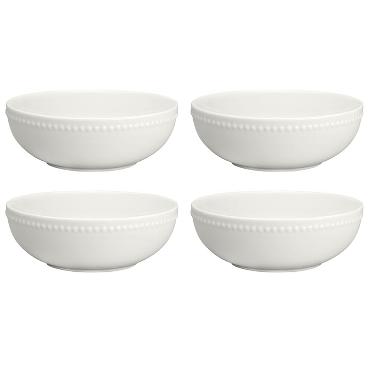 Dots frukostskål 60 cl 4-pack - Cremevit - Scandi Living