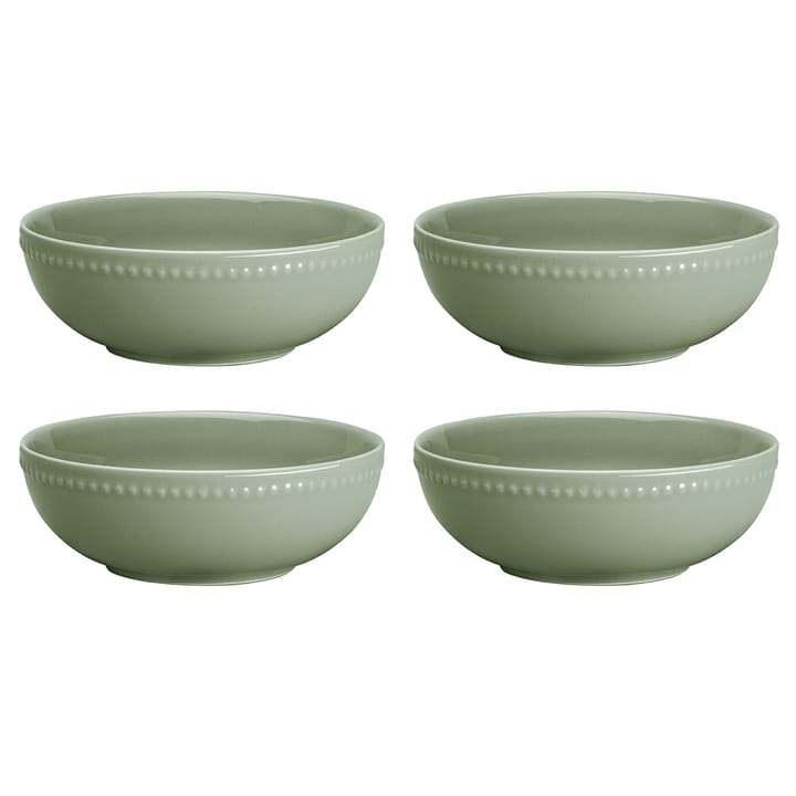 Dots frukostskål 60 cl 4-pack - Grön - Scandi Living