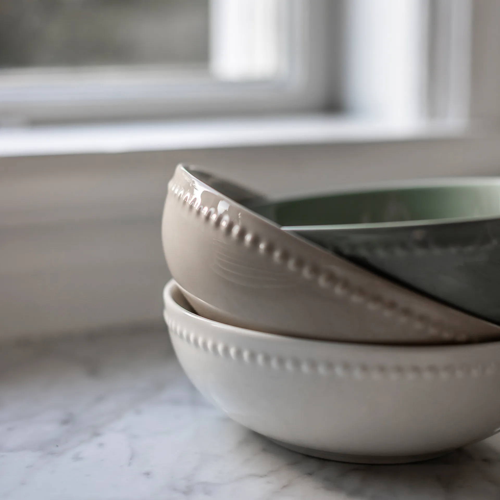 Dots frukostskål 60 cl 4-pack, Grön Scandi Living