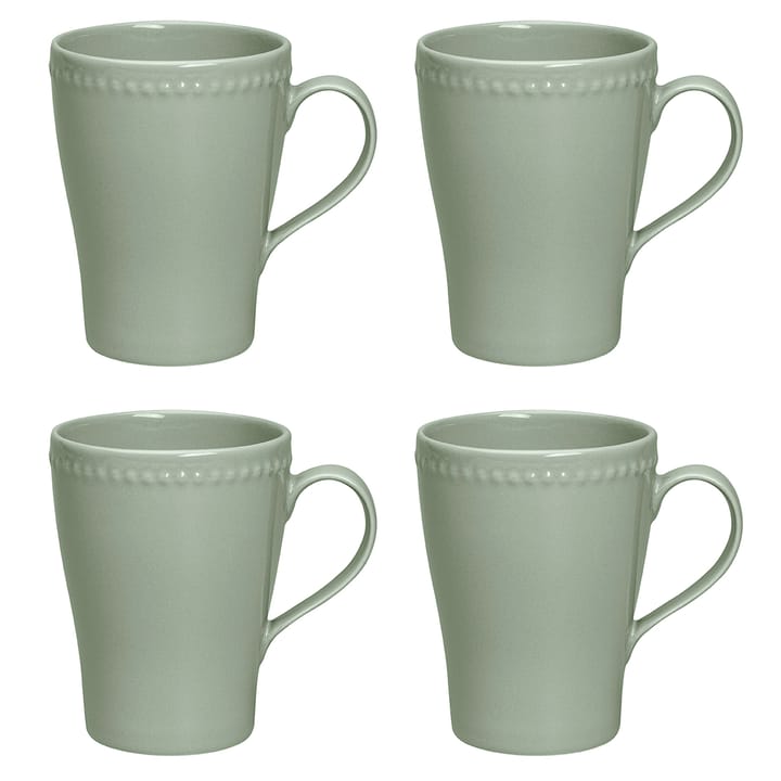 Dots mugg 35 cl 4-pack - Grön - Scandi Living