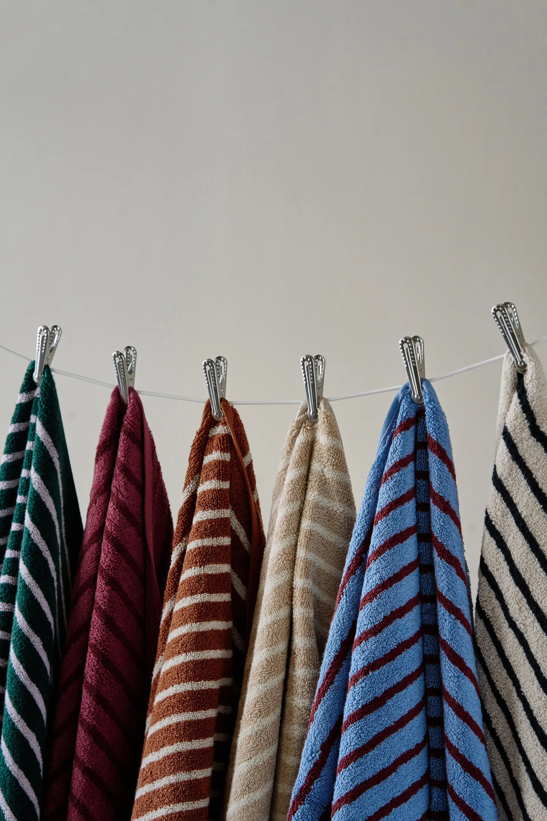 Drift badhandduk 100x150 cm, Brun-vit Scandi Living
