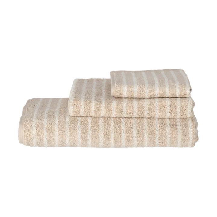 Drift badhandduk 70x140 cm, Beige-vit Scandi Living