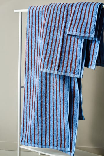 Drift badhandduk 70x140 cm - Blå-röd - Scandi Living