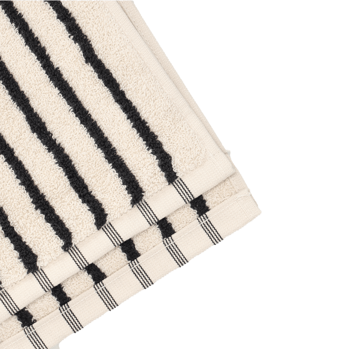 Drift badhandduk 70x140 cm, Vit-svart Scandi Living