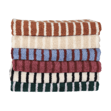 Drift badhandduk 70x140 cm - Vit-svart - Scandi Living