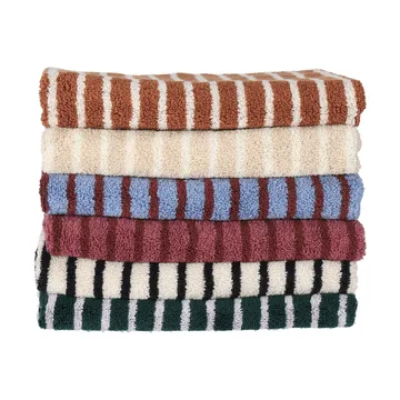 Drift badhanddukar 100x150 cm 2-pack - Blå-röd - Scandi Living