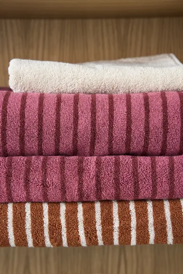 Drift badhanddukar 100x150 cm 2-pack - Brun-vit - Scandi Living