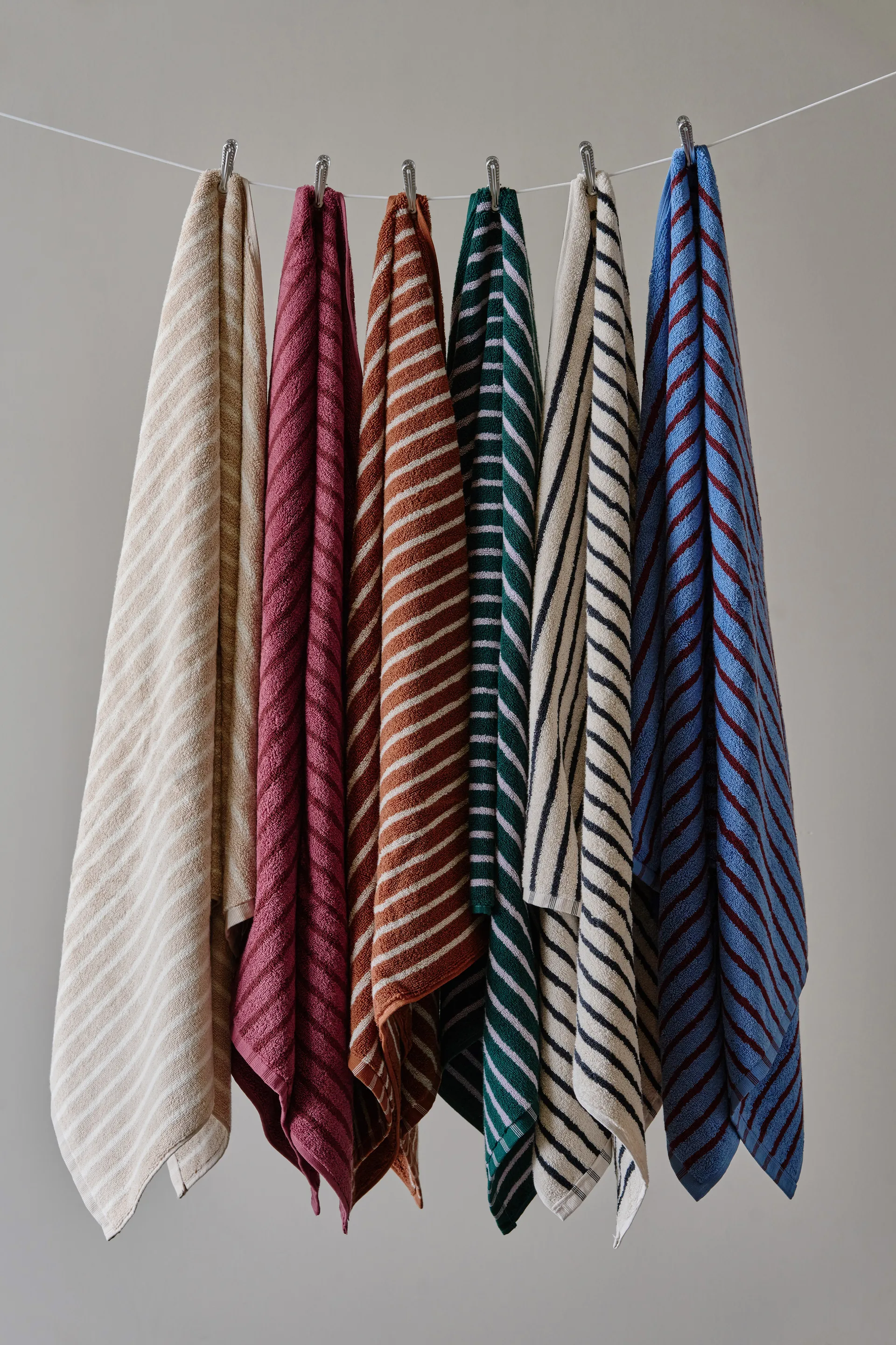 Drift badhanddukar 100x150 cm 2-pack - Grön-lila,  Scandi Living