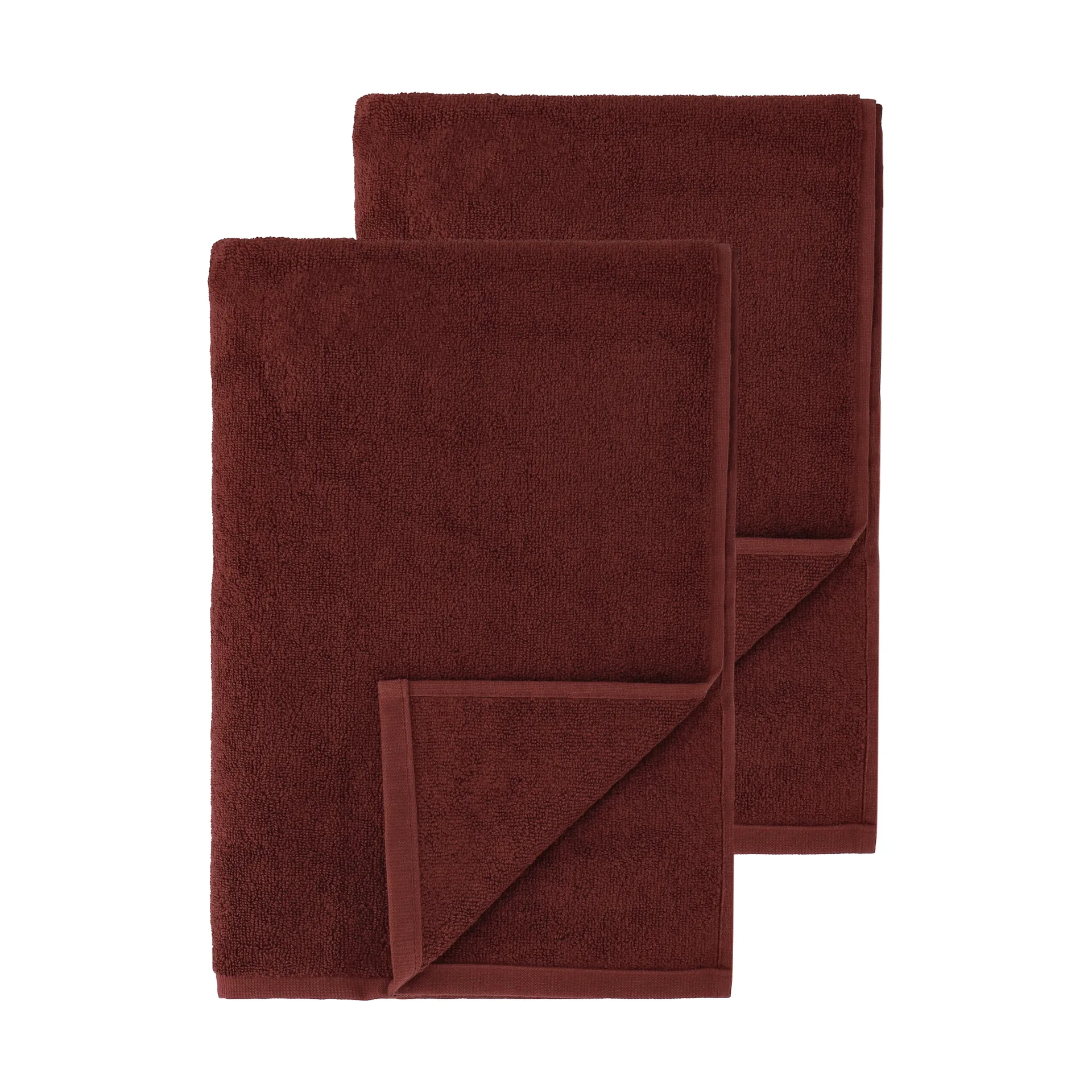 Drift badhanddukar 100x150 cm 2-pack - Röd,  Scandi Living