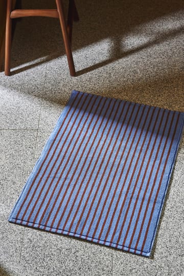 Drift badrumsmatta 50x70cm - Blå-röd - Scandi Living