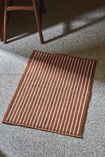 Drift badrumsmatta 50x70cm - Brun-vit - Scandi Living