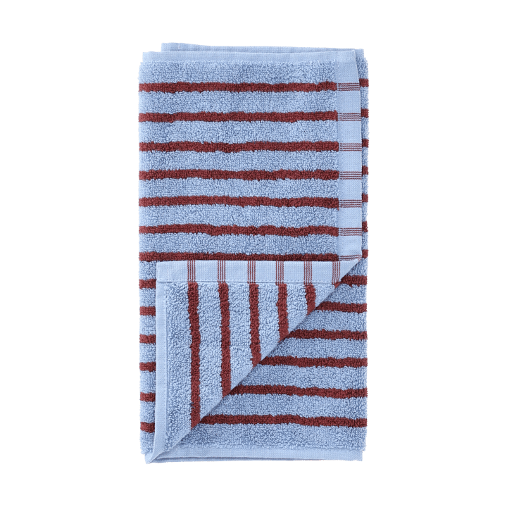 Drift handduk 30x50 cm - Blå-röd - Scandi Living