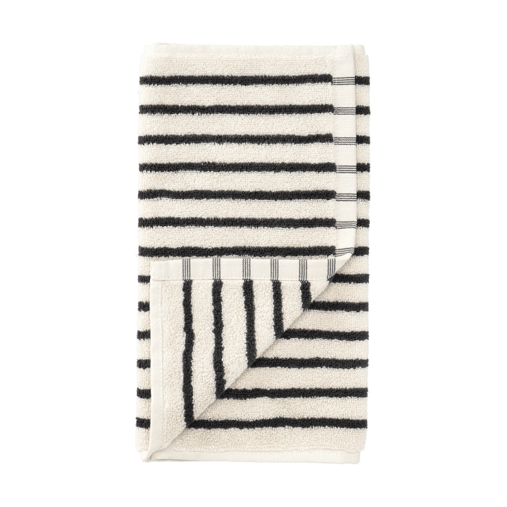 Drift handduk 30x50 cm - Vit-svart - Scandi Living