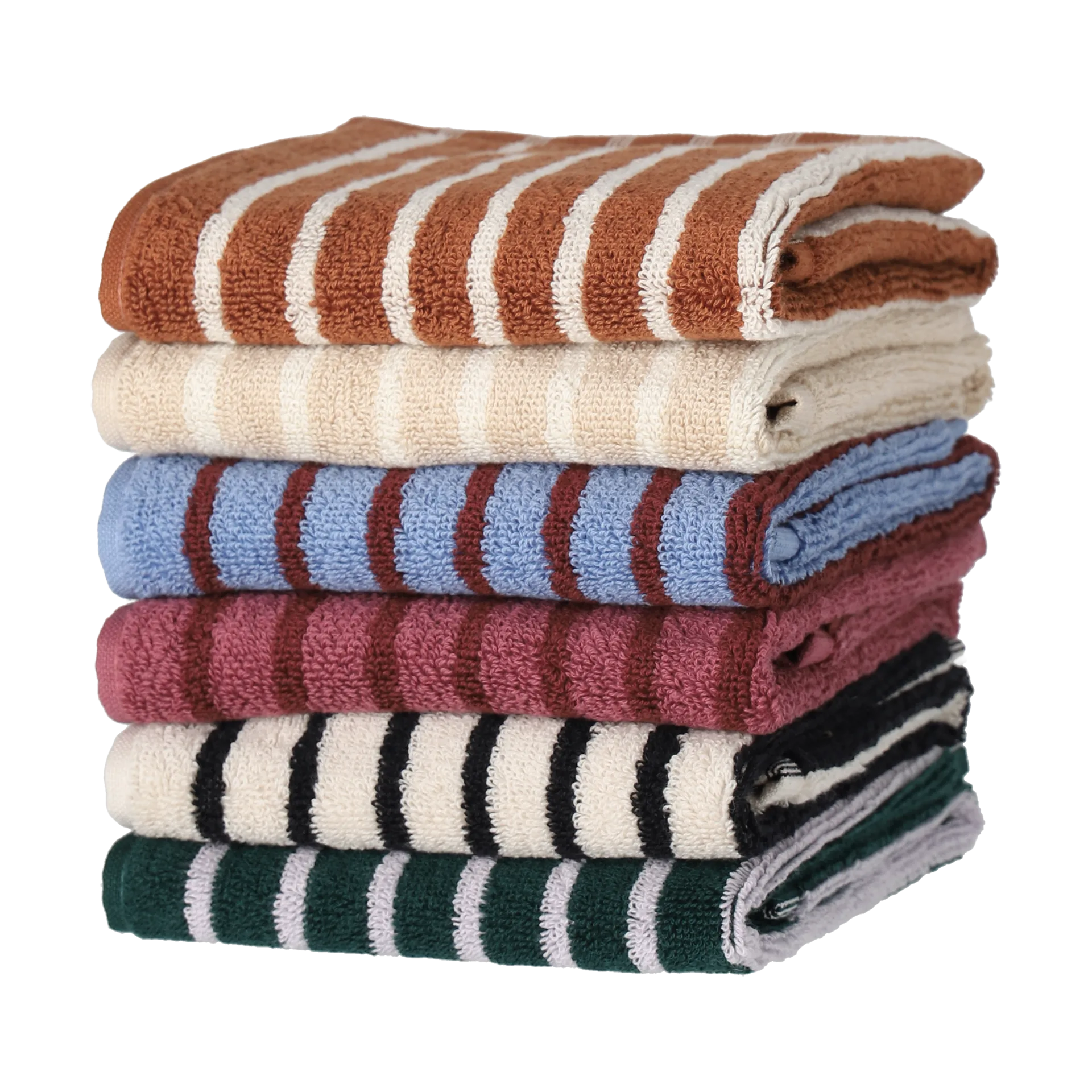 Drift handduk 30x50 cm, Vit-svart Scandi Living