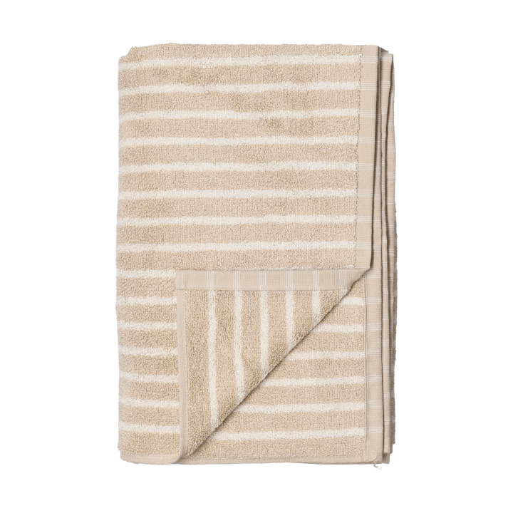 Drift handduk 50x70 cm - Beige-vit - Scandi Living
