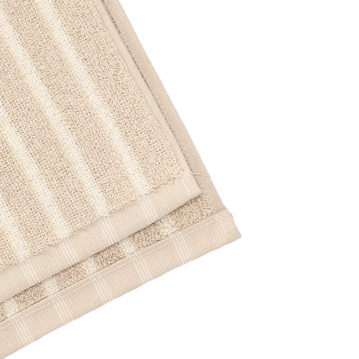 Drift handduk 50x70 cm, Beige-vit Scandi Living