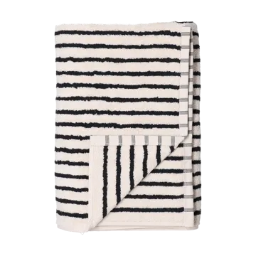Drift handduk 50x70 cm - Vit-svart - Scandi Living