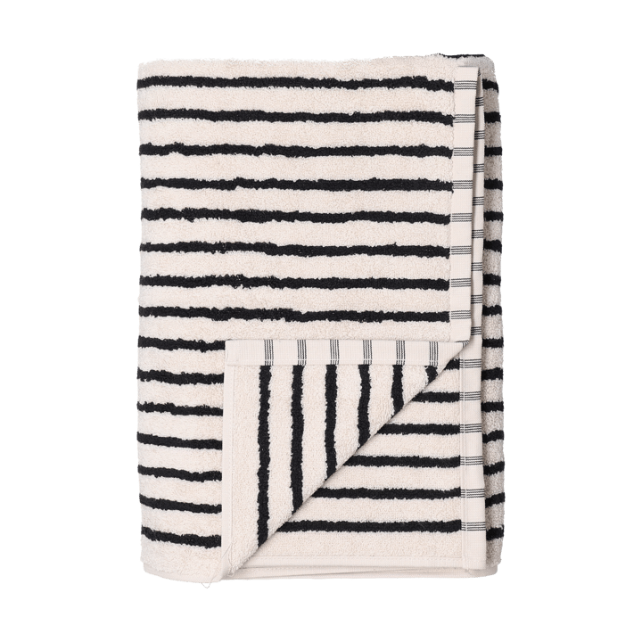 Drift handduk 50x70 cm - Vit-svart - Scandi Living