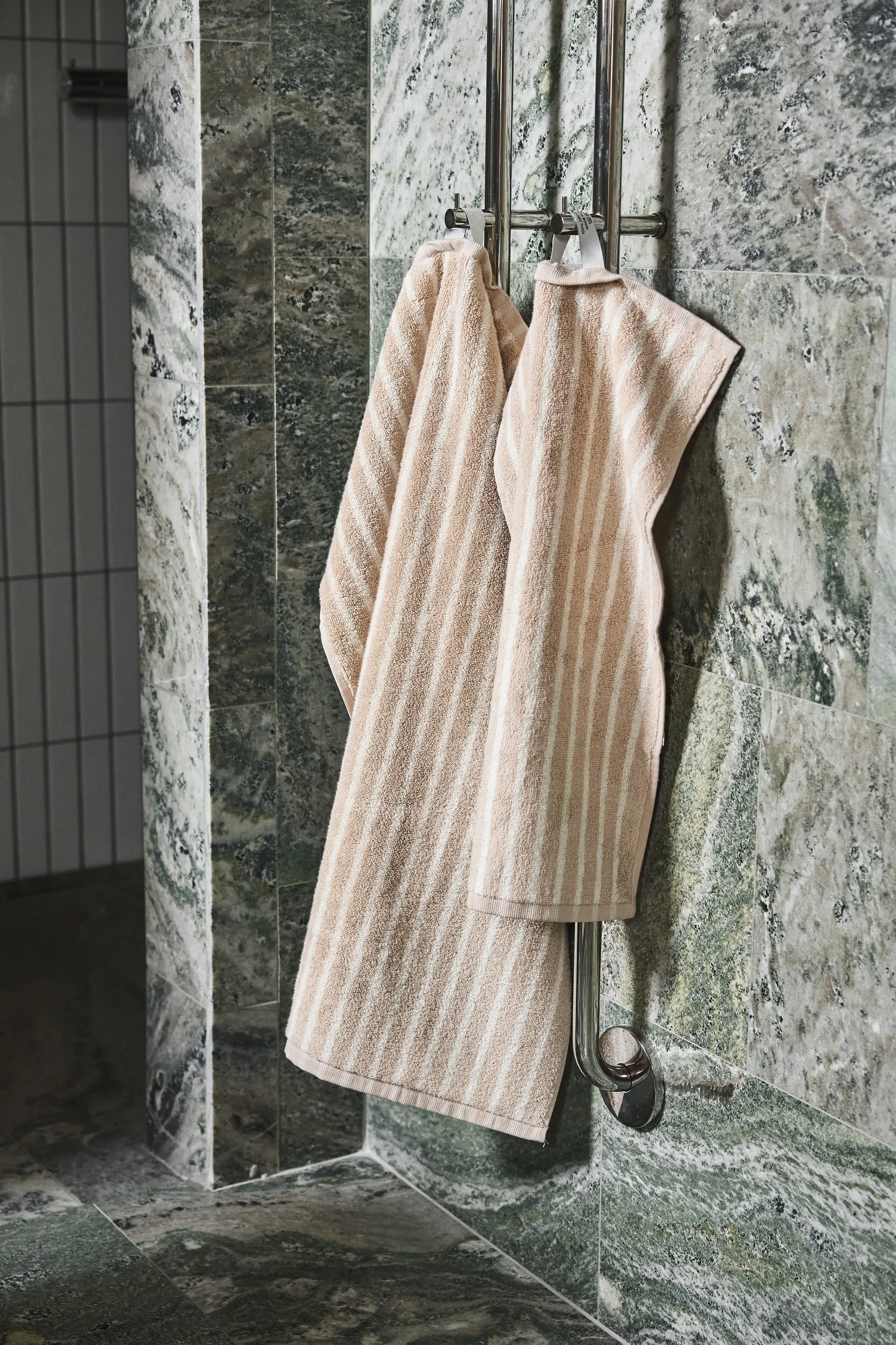Drift handduksset 4 delar - Beige-vit,  Scandi Living