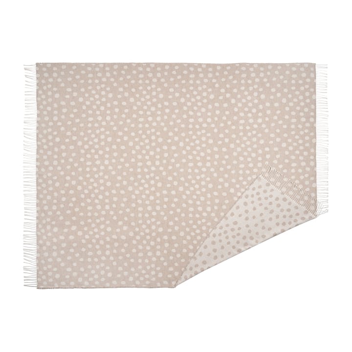Droplets bomullspläd 130x185 cm, Beige Scandi Living