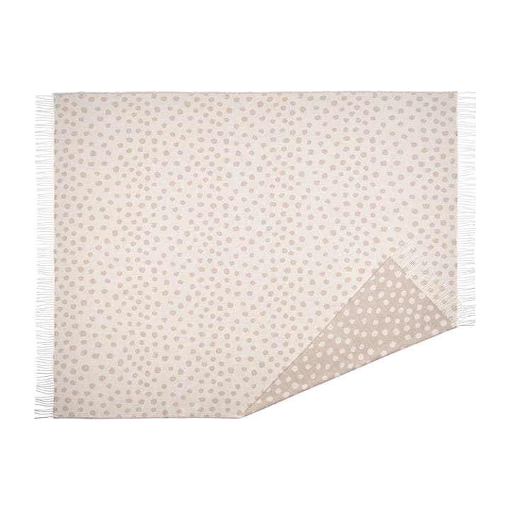 Droplets bomullspläd 130x185 cm, Beige Scandi Living
