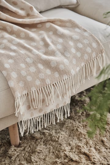 Droplets bomullspläd 130x185 cm - Beige - Scandi Living