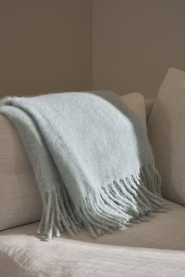 Dune mohair pläd  130x170 cm - Ice blue - Scandi Living