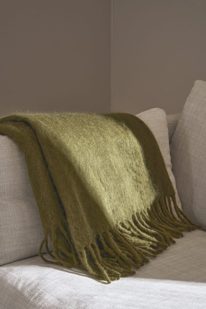 Dune mohair pläd  130x170 cm, Olive Scandi Living