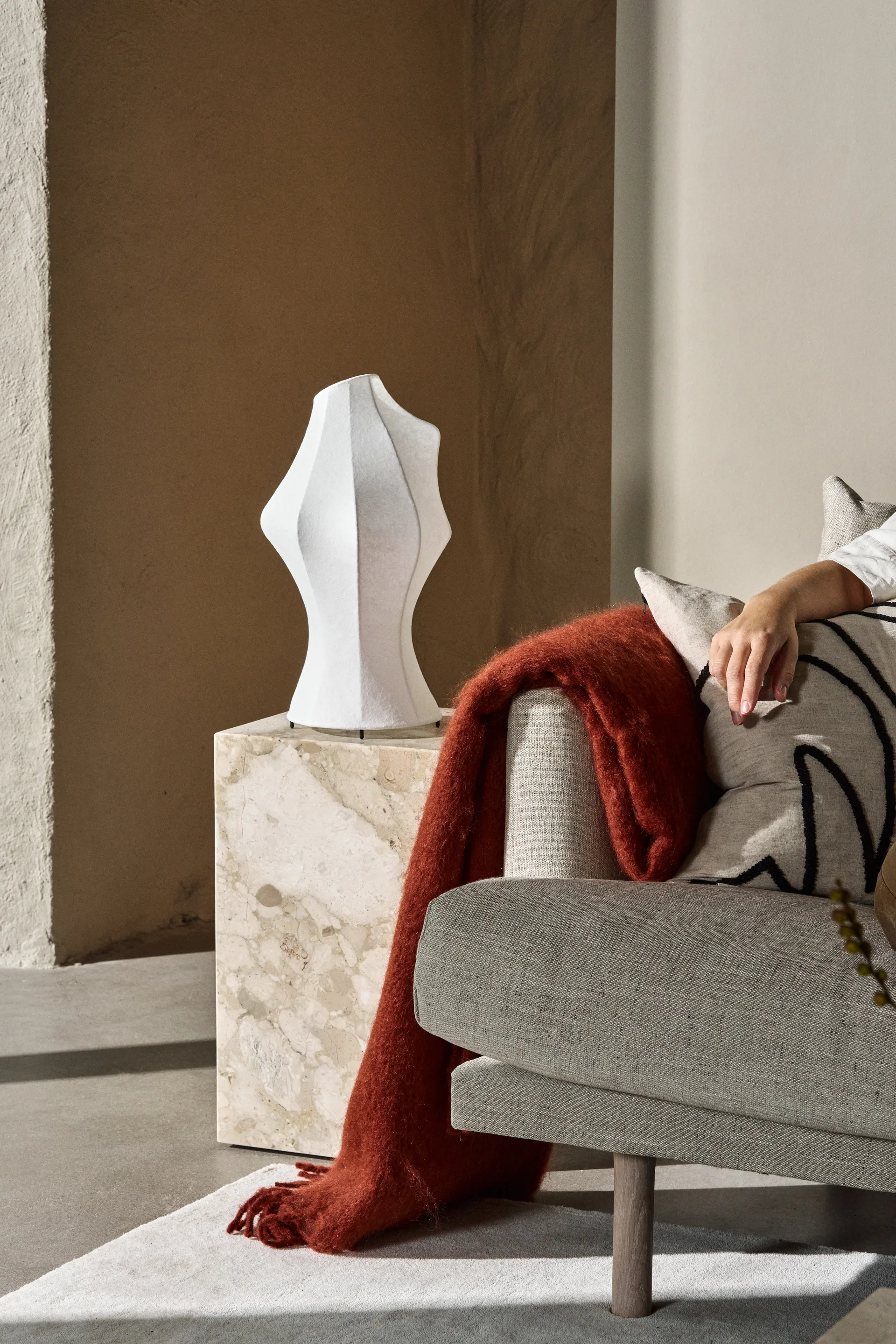 Dune mohair pläd  130x170 cm, Sienna Scandi Living
