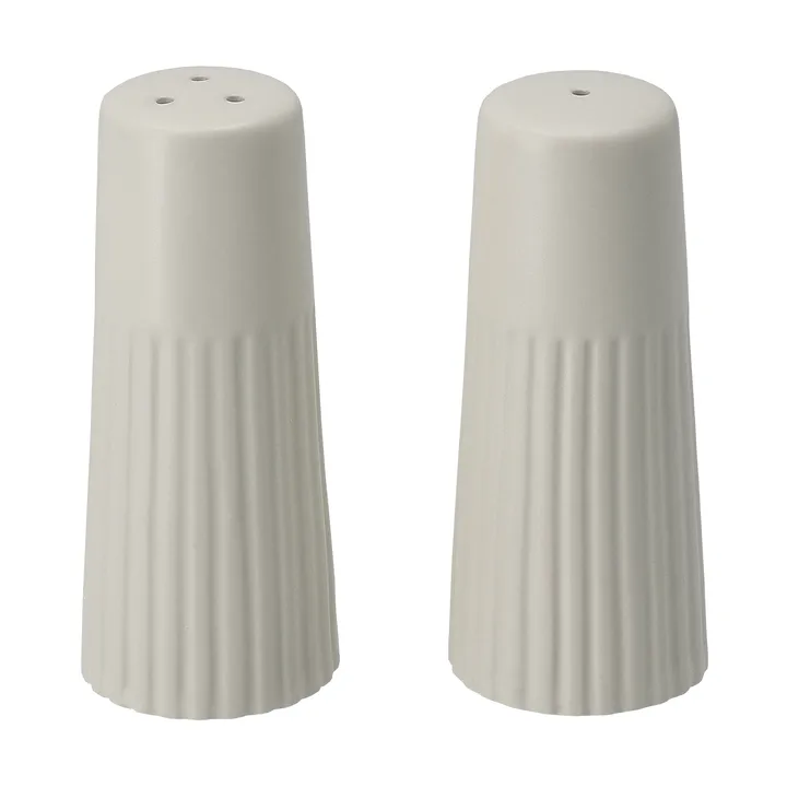 Edge salt- & pepparkar 2 delar - Vit, Ø3,8x8,7 cm - Scandi Living