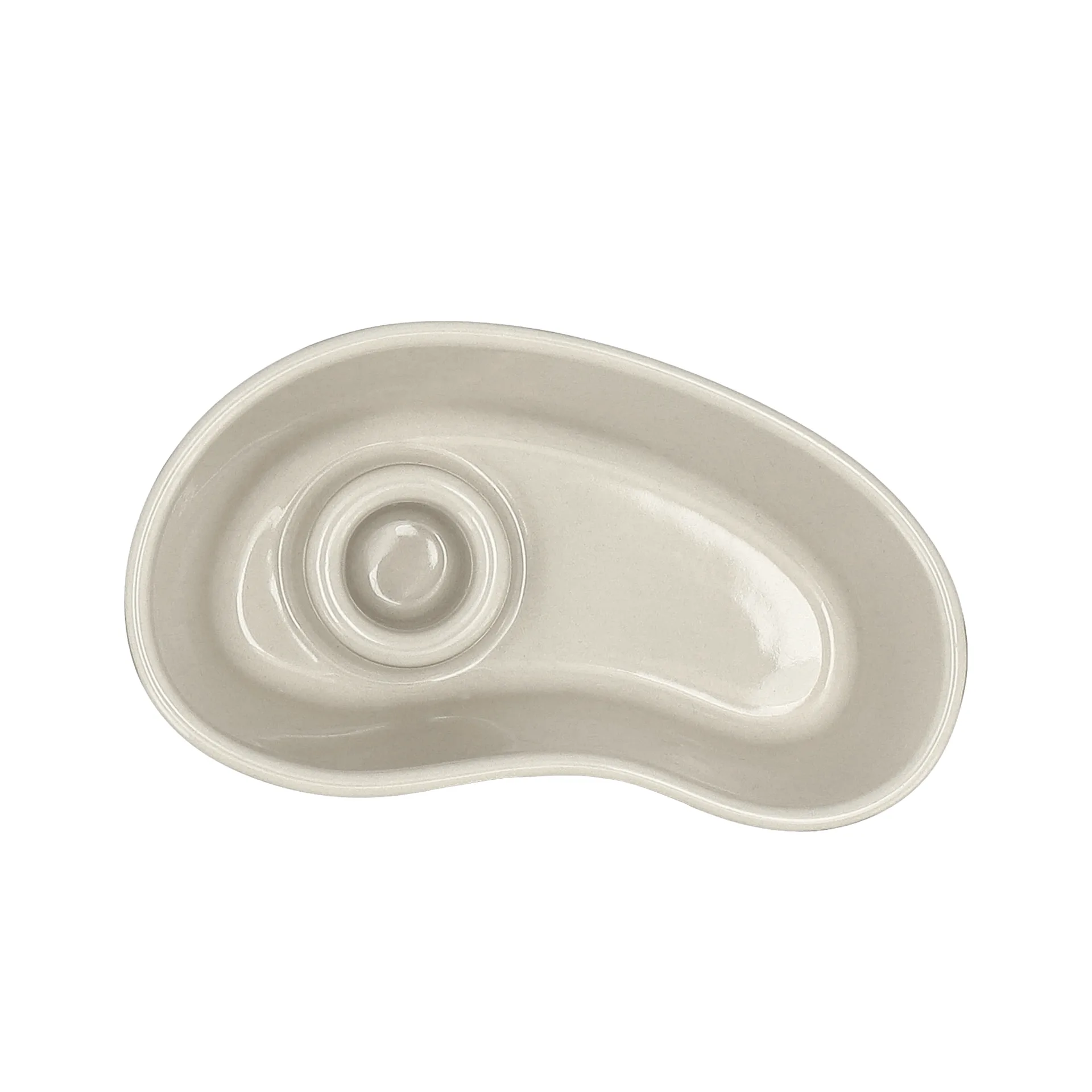Ember ljusstake, Röd-vit, 8x14 cm Scandi Living