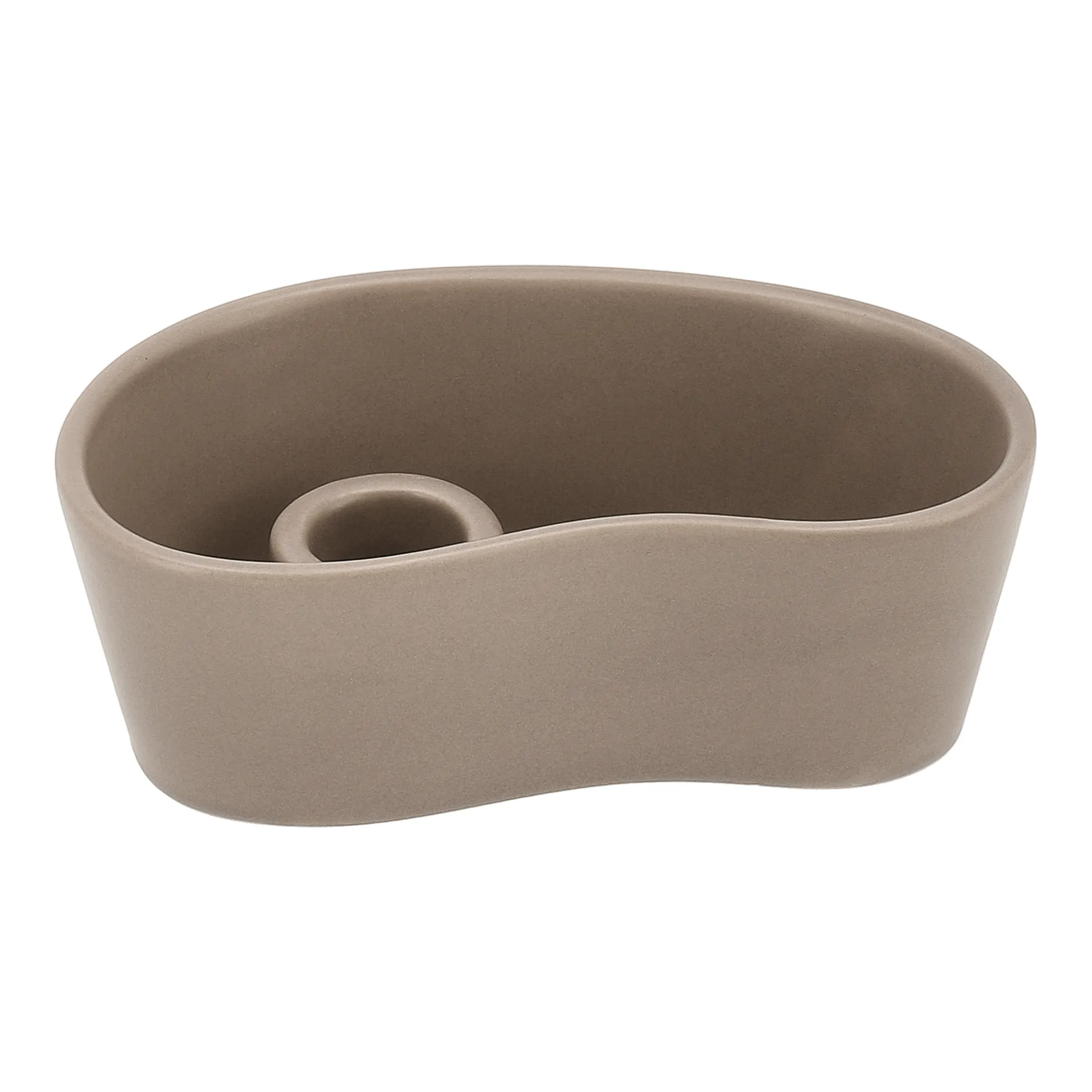 Ember ljusstake, Taupe, 8x14 cm Scandi Living