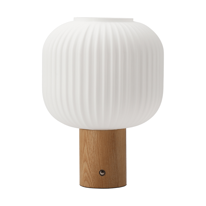 Fair portabel bordslampa - Frostat glas-ask - Scandi Living