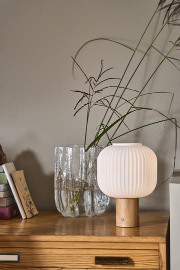 Fair portabel bordslampa - Frostat glas-ask - Scandi Living