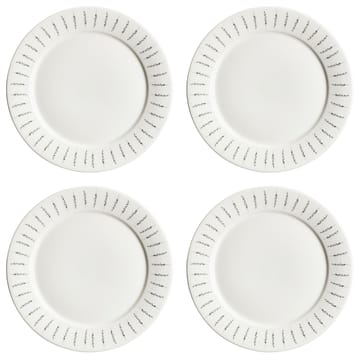 Fårsvingel tallrik 28 cm 4-pack - vit - Scandi Living