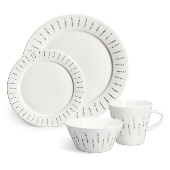 Fårsvingel tallrik 28 cm 4-pack, vit Scandi Living